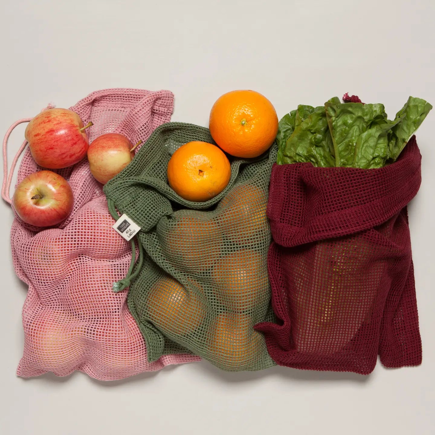 Le Marche Blush Mesh Produce Bags | Set of 3