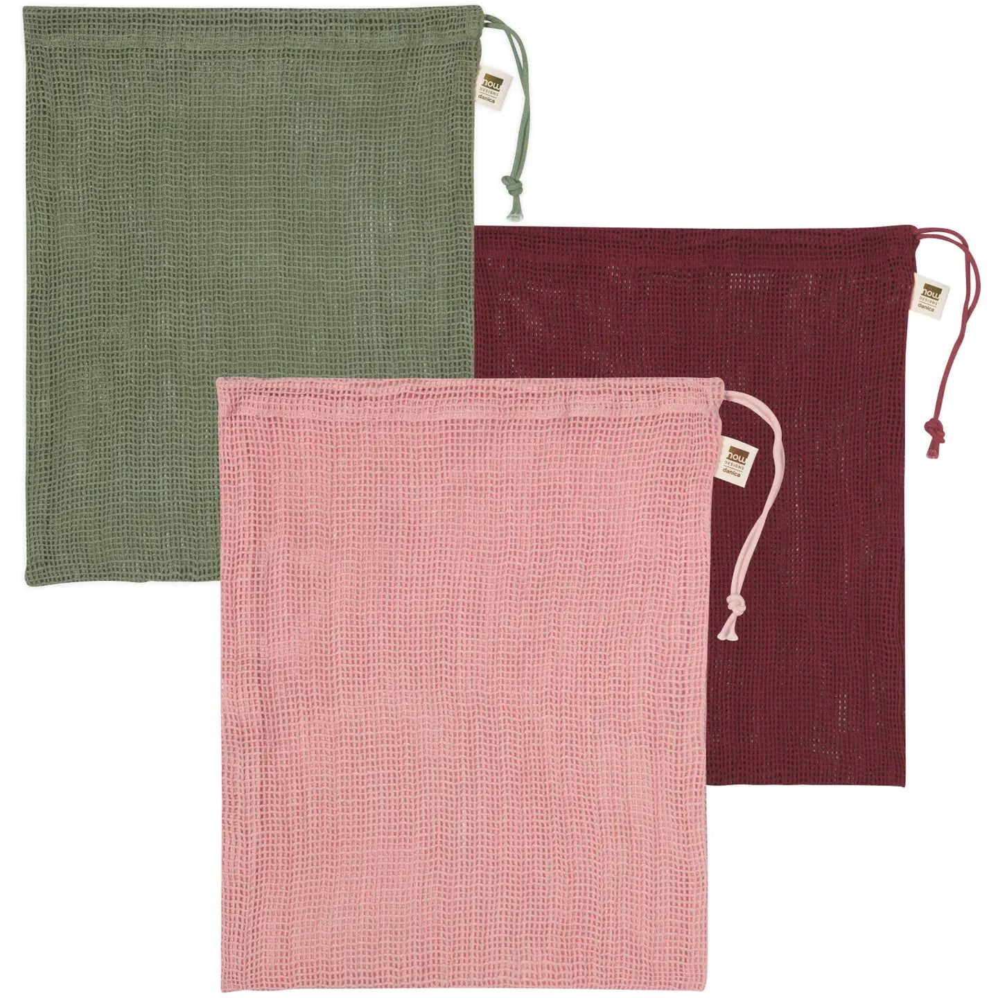 Le Marche Blush Mesh Produce Bags | Set of 3