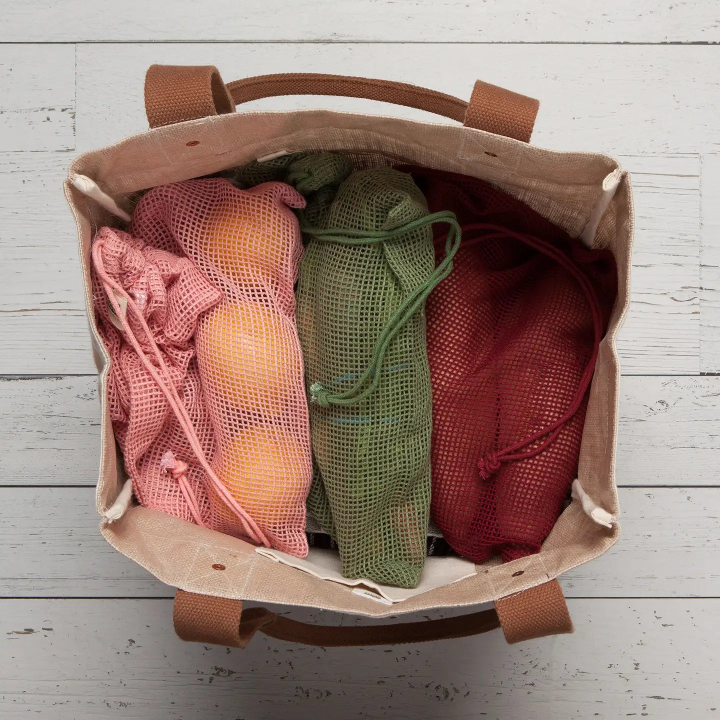 Le Marche Blush Mesh Produce Bags | Set of 3