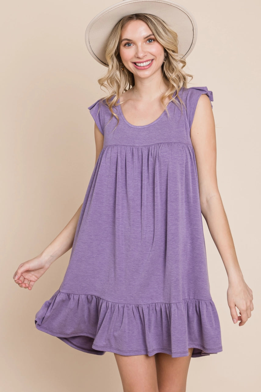 Shelby Open Back Babydoll Dress