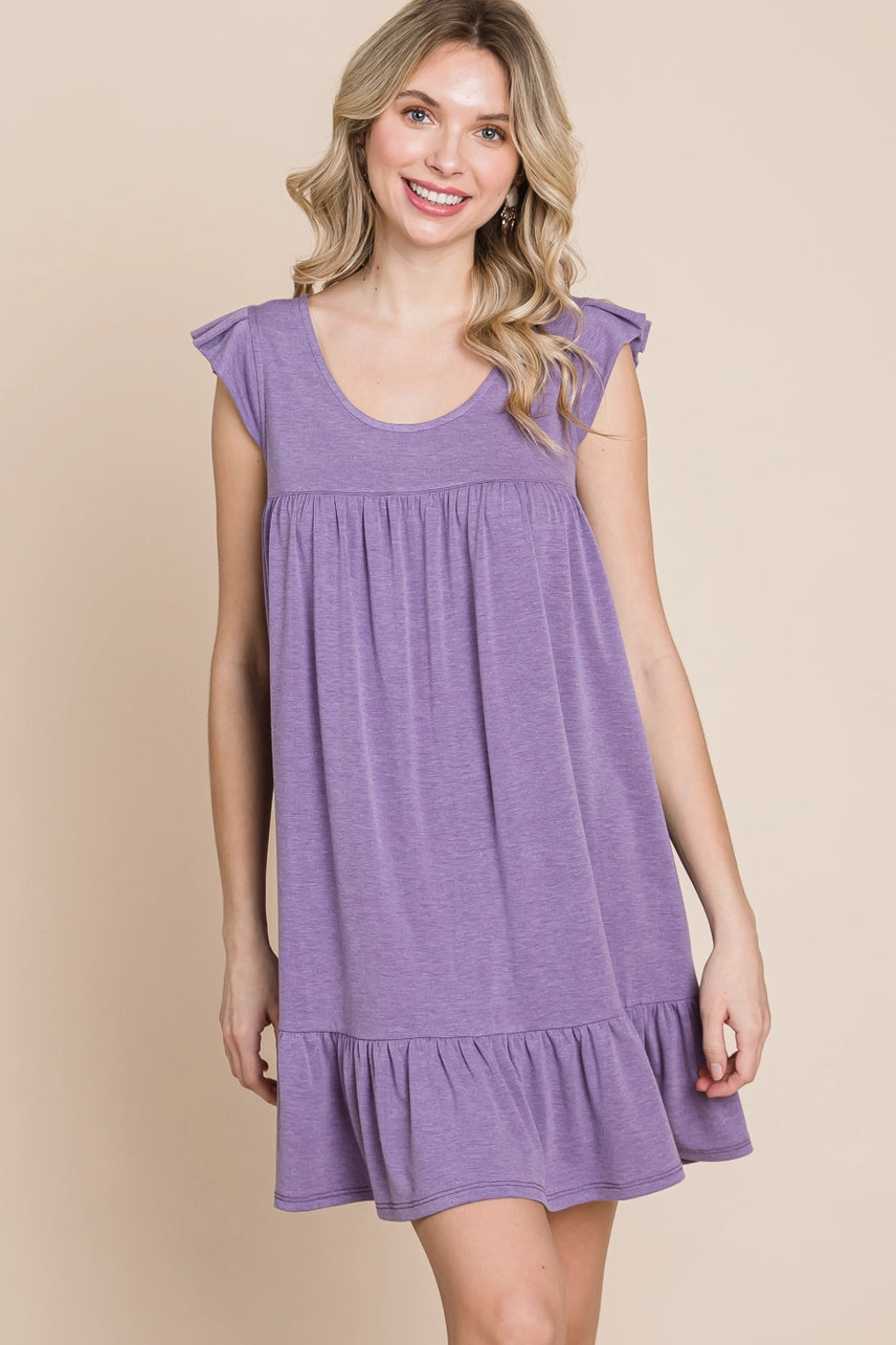 Shelby Open Back Babydoll Dress