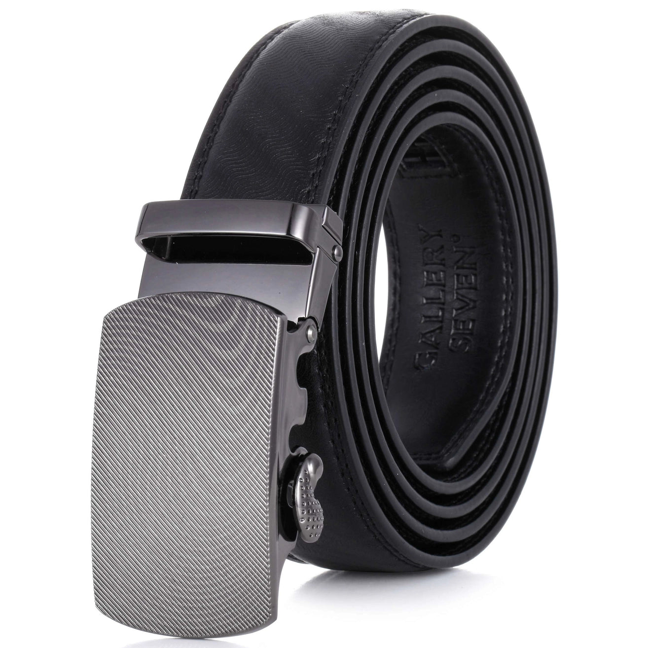 Obsidian Winding Leather Ratchet Belt