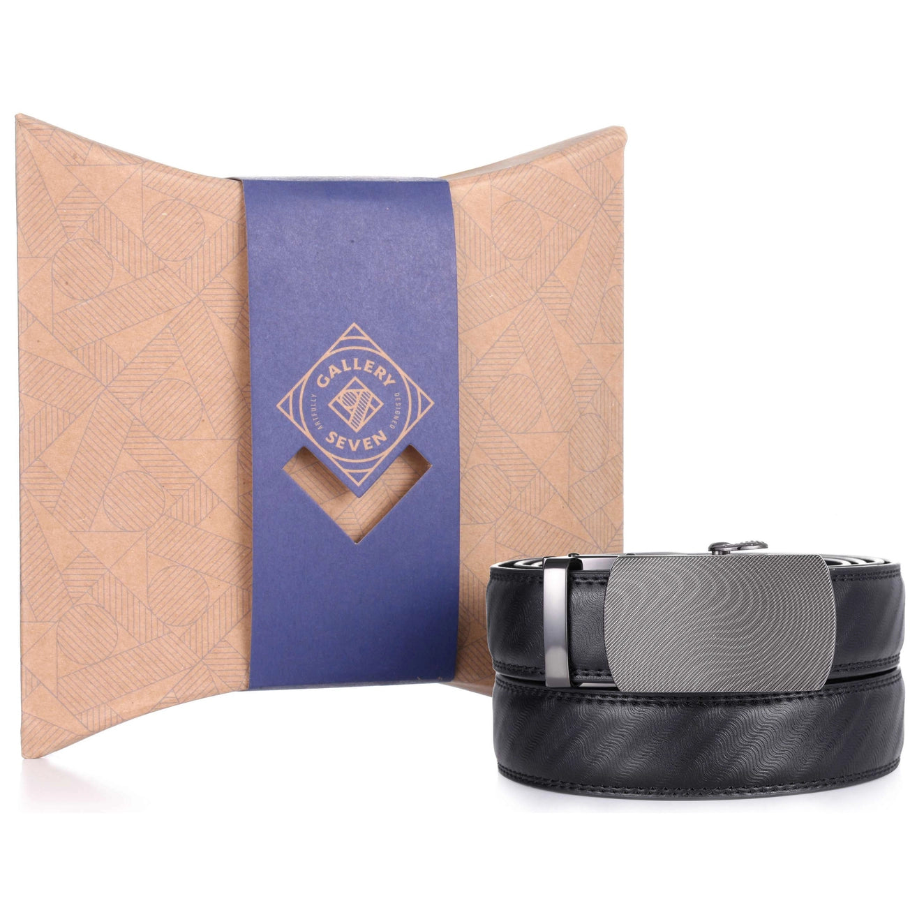 Obsidian Winding Leather Ratchet Belt