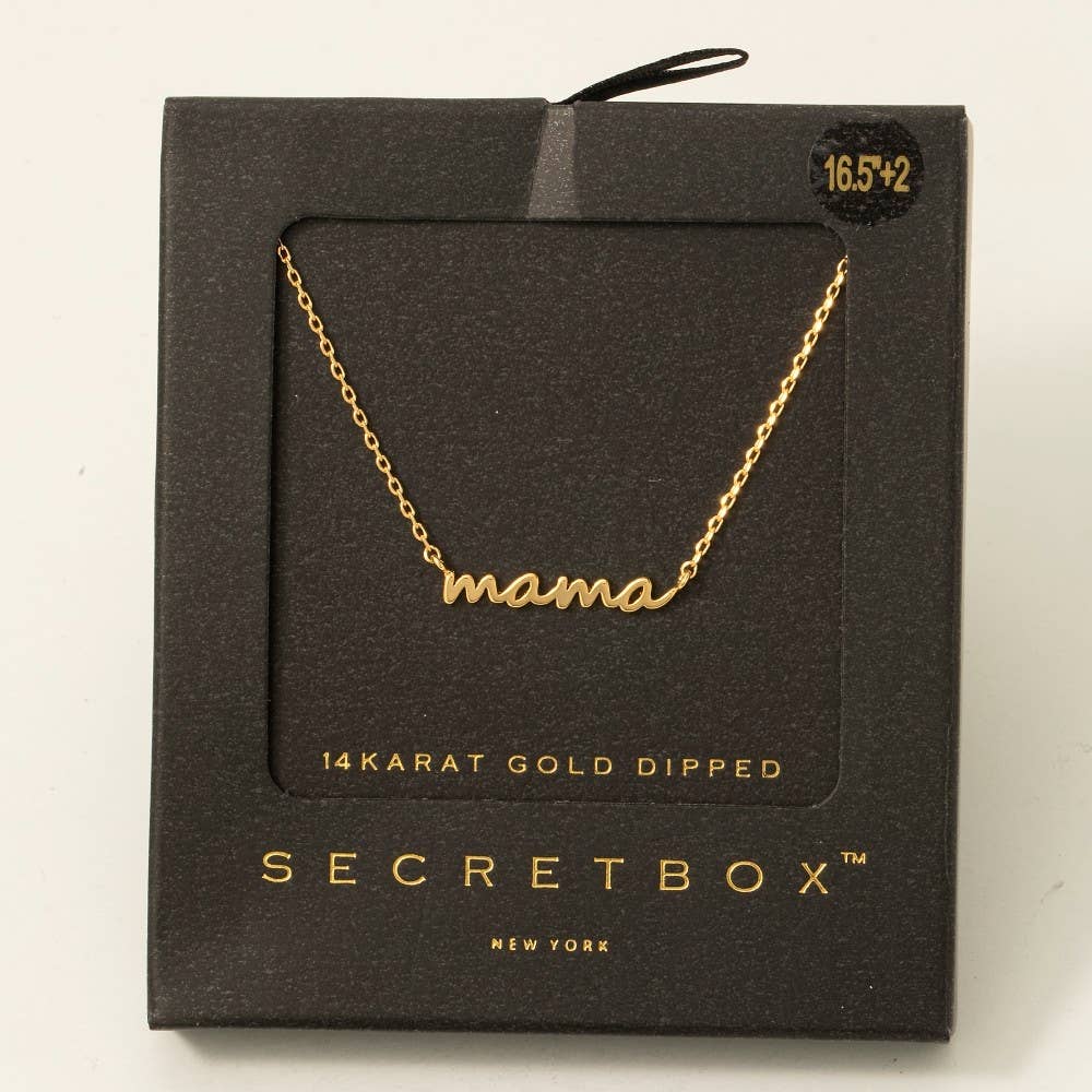 Dainty Mama Pendant Necklace | MULTIPLE COLORS