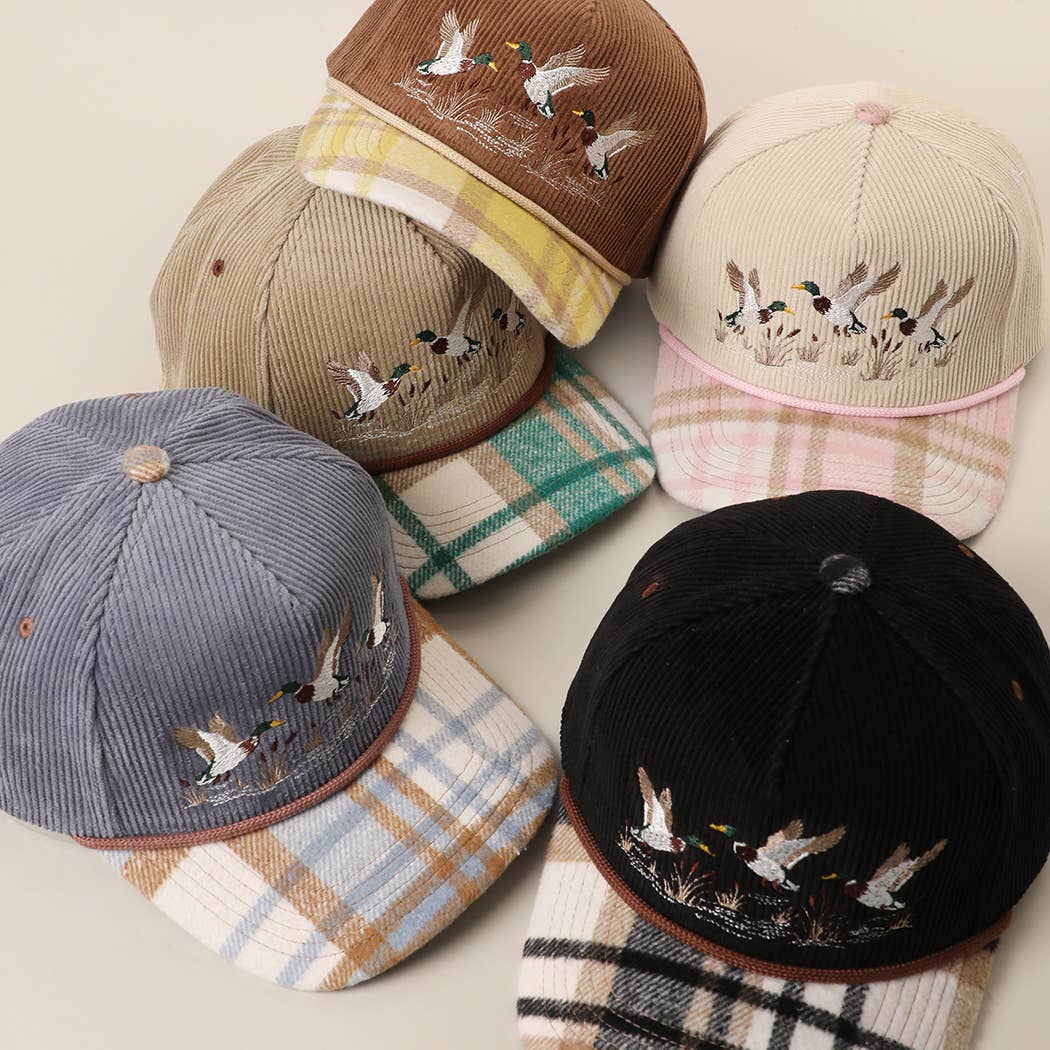 Flying Mallards Corduroy Trucker Hat