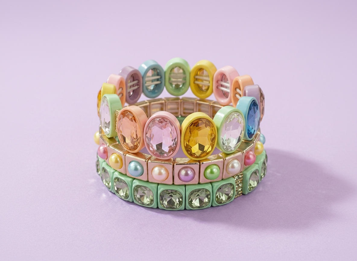 Olivia Pastel Rainbow Bracelet