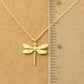 Silver Dragonfly Pendant Necklace
