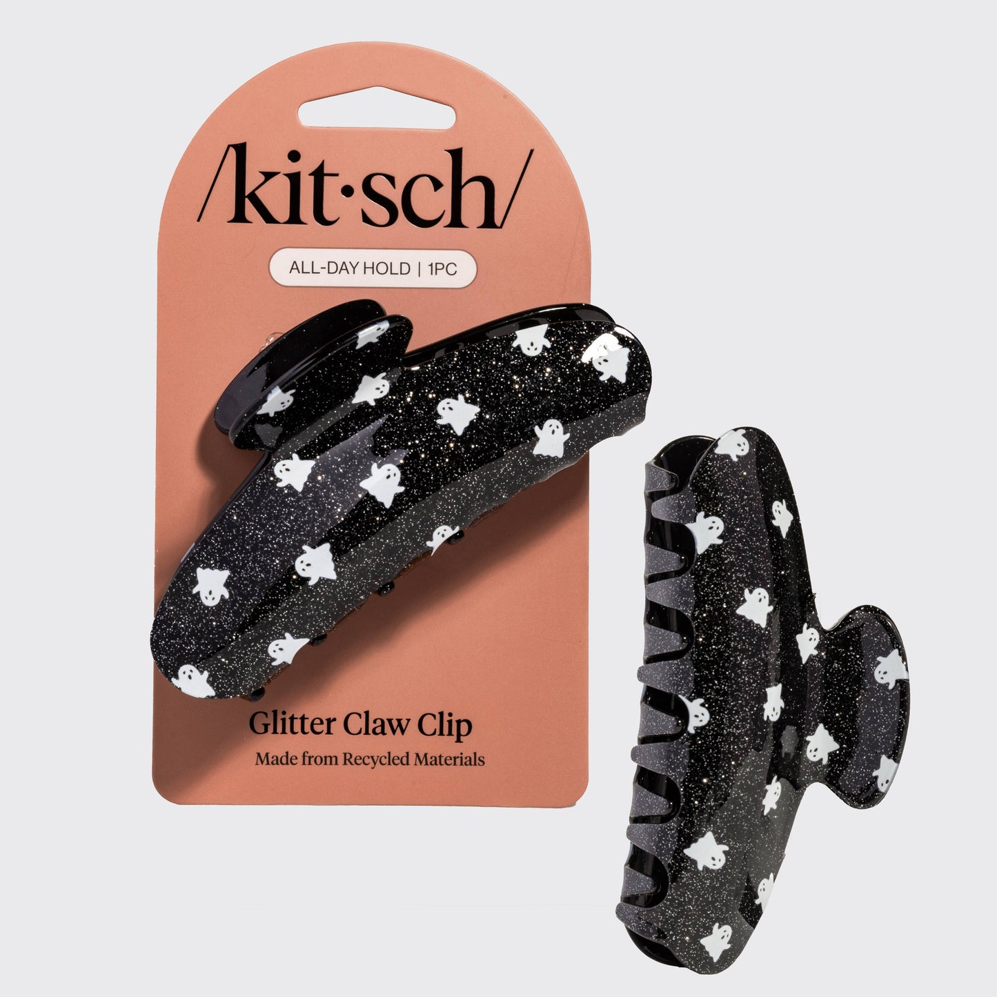 Ghost Glitter Claw Clip