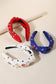 USA Charm Embellished Knot Headband