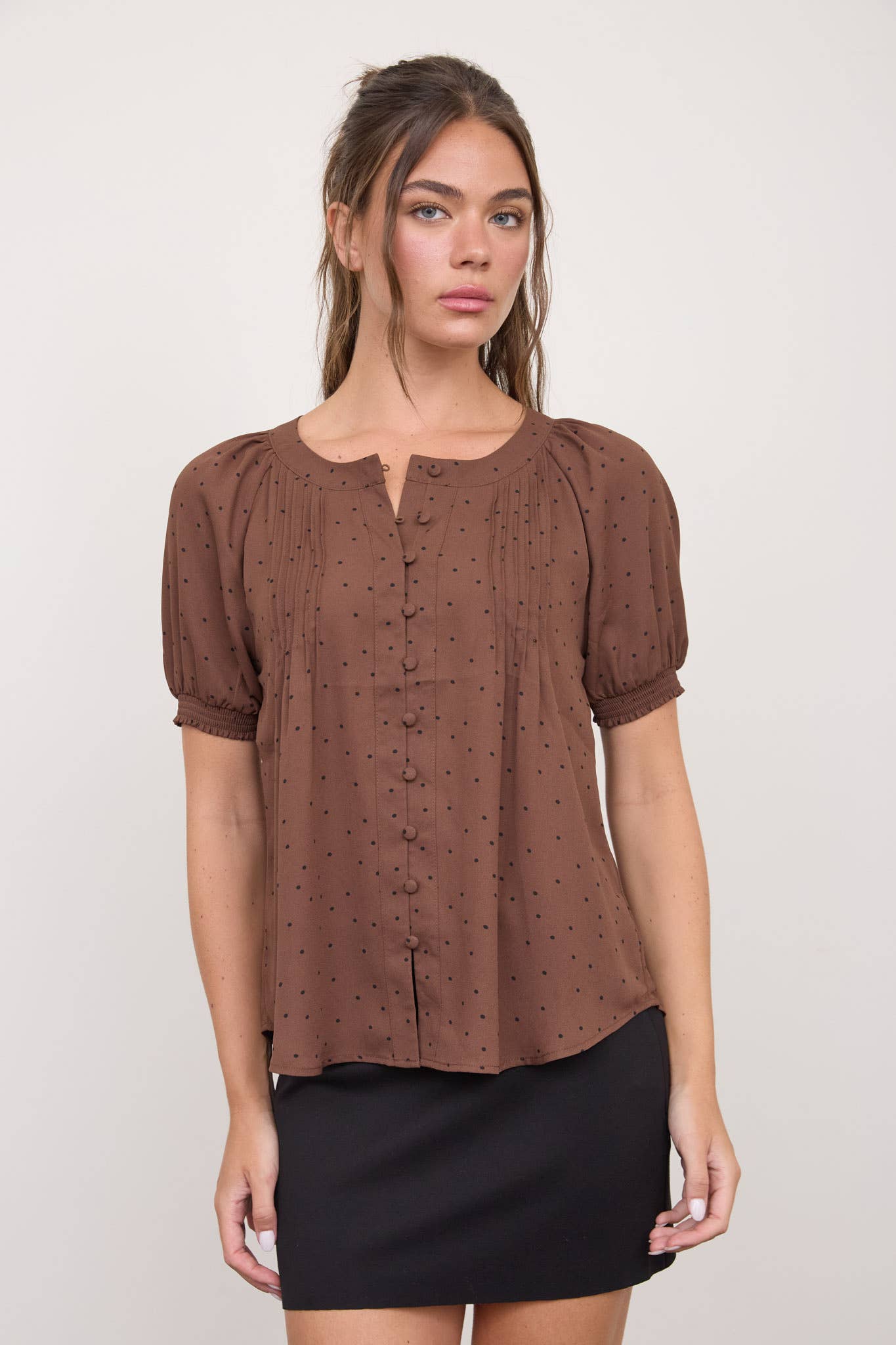 Penelope Polka Dot Top