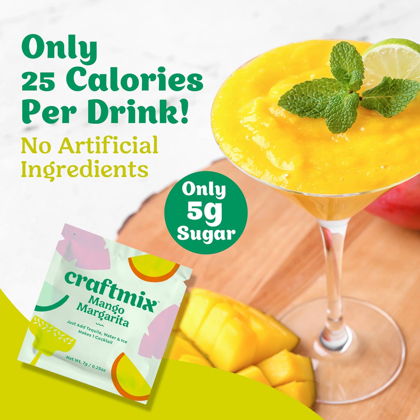 Mango Margarita Cocktail / Mocktail Mixer - Single Pack