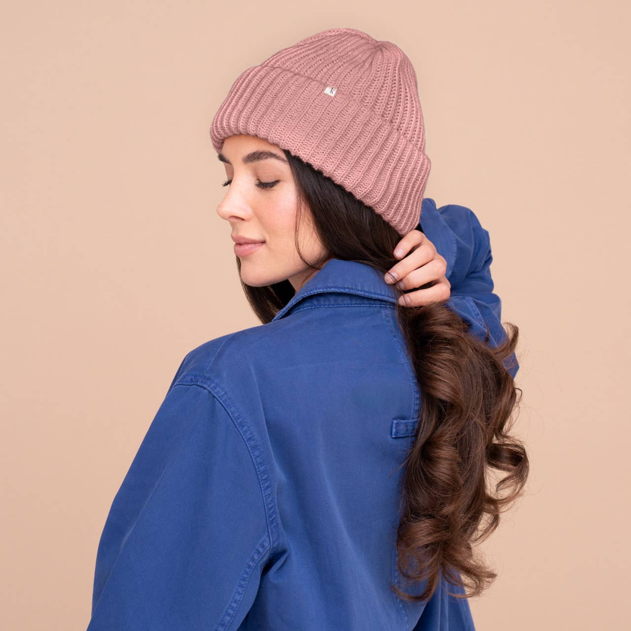 Glazey™ Satin-Lined Beanie - Blush