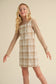 Girls Plaid Overall Dress