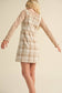 Girls Plaid Overall Dress
