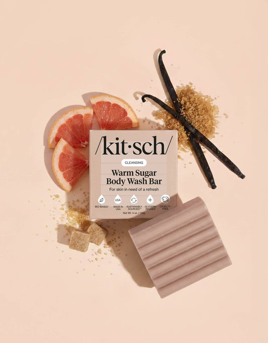 KITSCH Cleansing Warm Sugar Body Wash Bar