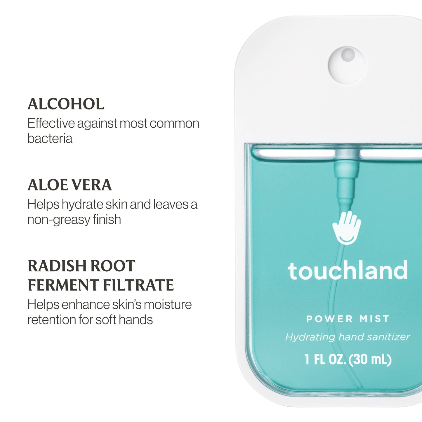Blue Sandalwood Touchland Power Mist Hydrating Hand Sanitizer
