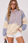 Aubrey Colorblock Half Snap Sweatshirt