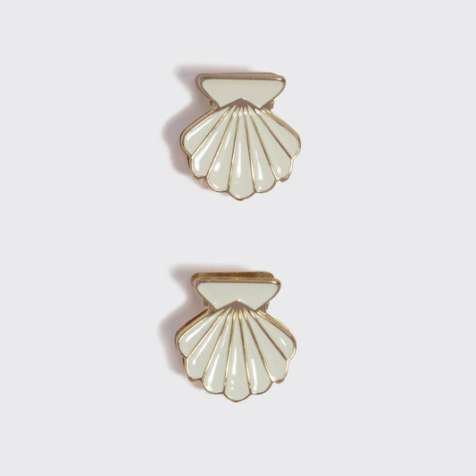 Metal Clam Shell Hair Clip Set
