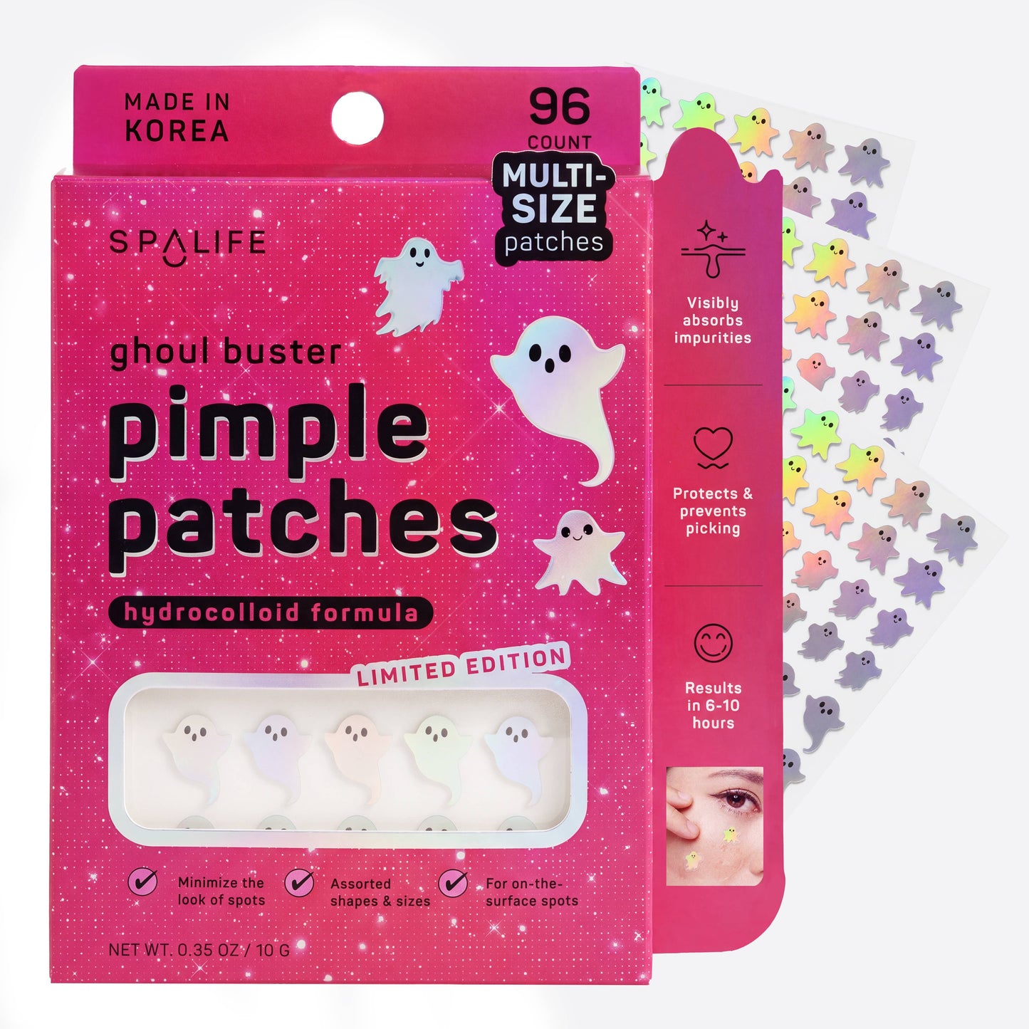 Holographic Ghost Hydrocolloid Pimple Patches