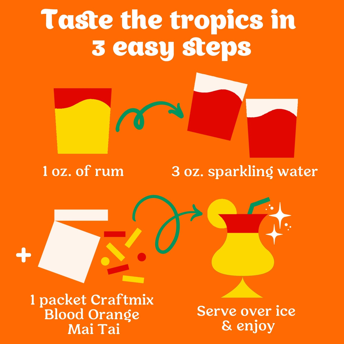 Blood Orange Mai Tai Cocktail - Single Pack