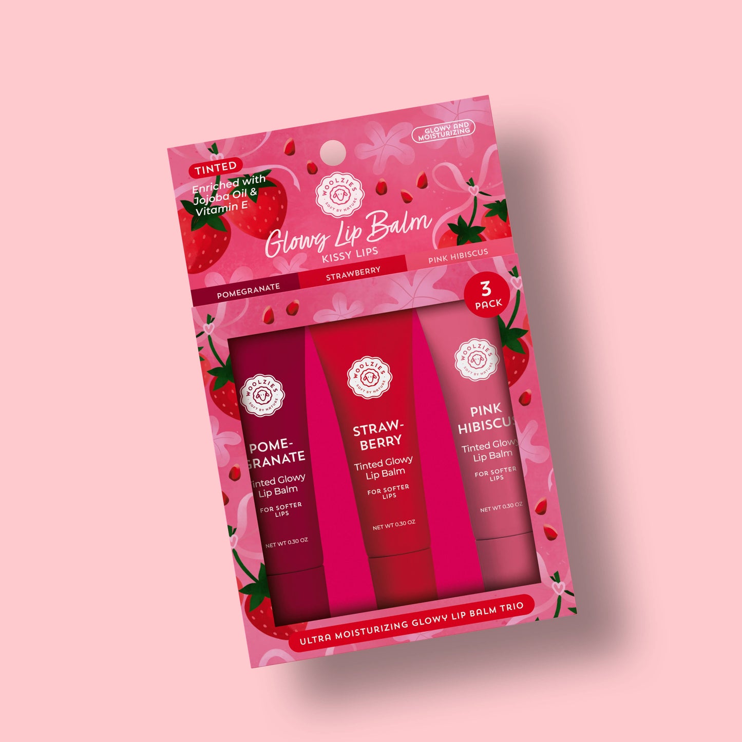 Kissy Lips Glowy Lip Balm Trio