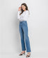 Bella High Rise Trouser Hem Relaxed Flare Jeans | Vervet by Flying Monkey