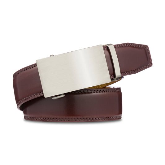 Men's Brushed Metal Ratchet Belt