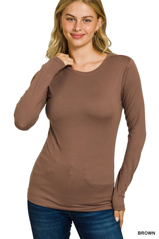 ZENANA Basic Long Sleeve | MULTIPLE COLORS