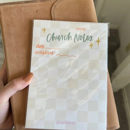 Church Notes Notepad