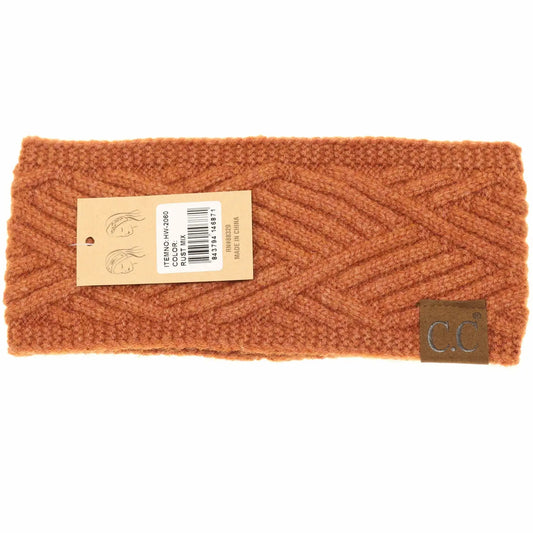 Diagonal Criss-Cross Patterned Head Wrap | MULTIPLE COLORS