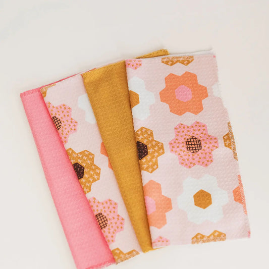 Flower Garden Wafflecloths | Microfiber Dish Cloth