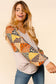 Brittney Dolman Patchwork Long Sleeve Top