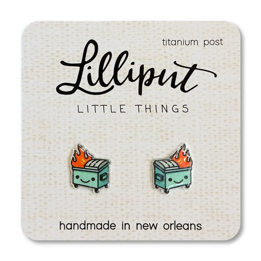 Dumpster Fire Earrings
