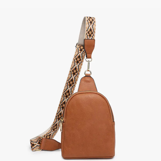 Jen & Co. Ellen Sling Bag with Removable Guitar Strap | MULTIPLE COLORS