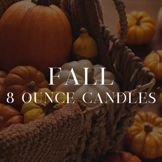 8oz Fall Candles | MULTIPLE SCENTS | Hollowood Home + Candle