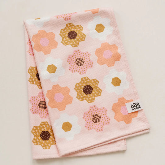 Flower Garden Kitchen Waffle Towel | Microfiber
