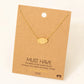 Dainty Football Necklace | Gold