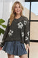 Lizzie Knit Flower Hoodie