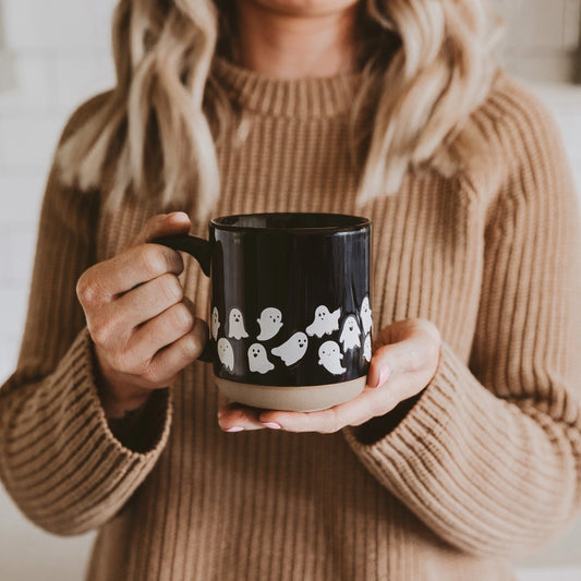 Ghosty Stoneware Coffee Mug