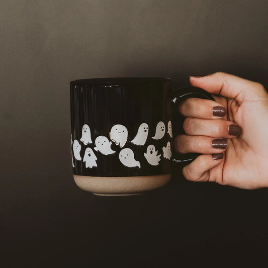 Ghosty Stoneware Coffee Mug