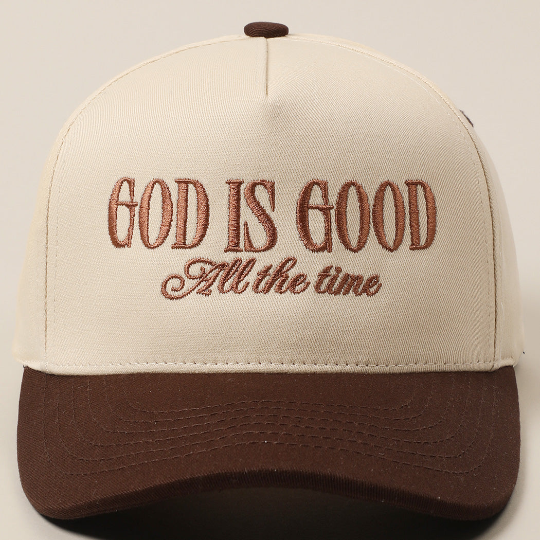 God is Good Trucker Hat - Brown