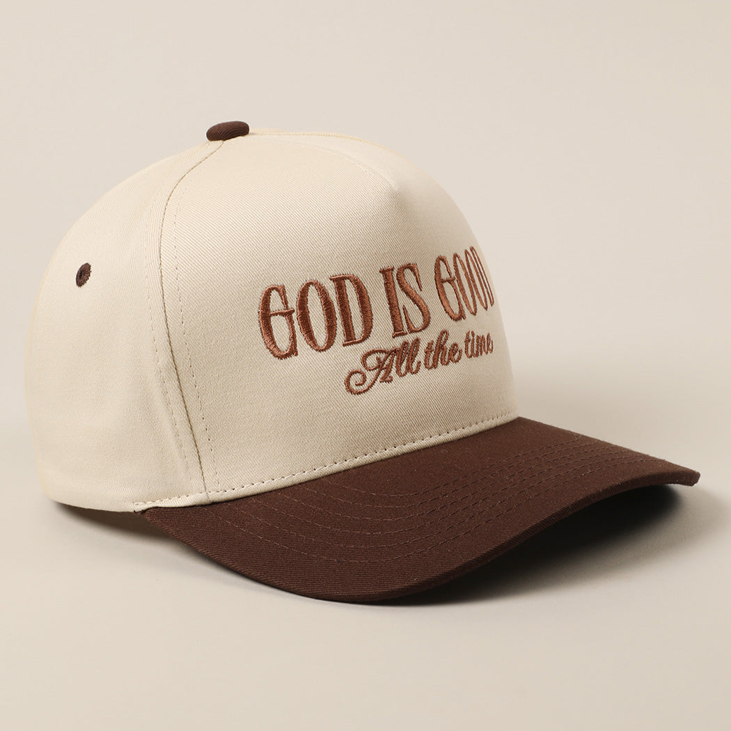 God is Good Trucker Hat - Brown