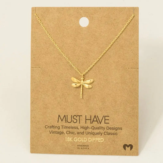 Dragonfly Pendant Necklace