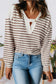 Harriet Hoodie Striped Long Sleeve Top