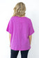 Spencer Short Sleeve Cotton Tee - Hot Magenta