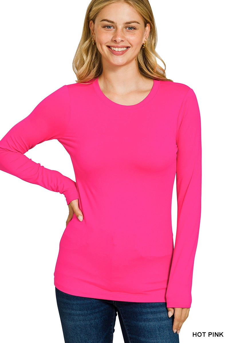 ZENANA Basic Long Sleeve | MULTIPLE COLORS