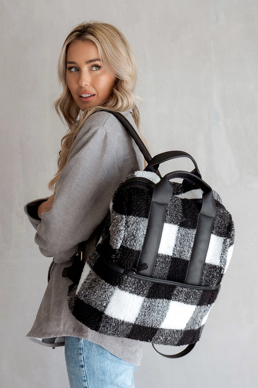 Jen & Co. Hattie Sherpa Back Pack | MULTIPLE COLORS