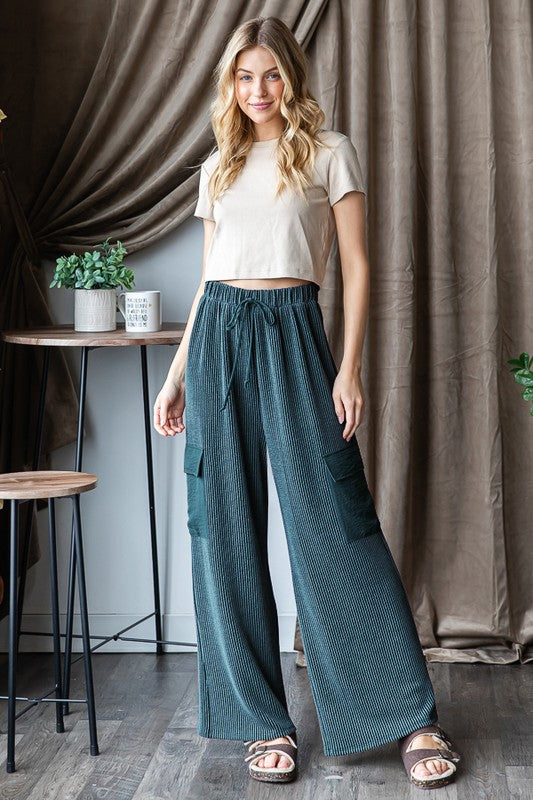 Hunter Green Urban Ribbed Pants