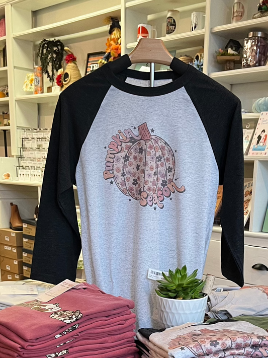 Pumpkin Season Baseball Tee