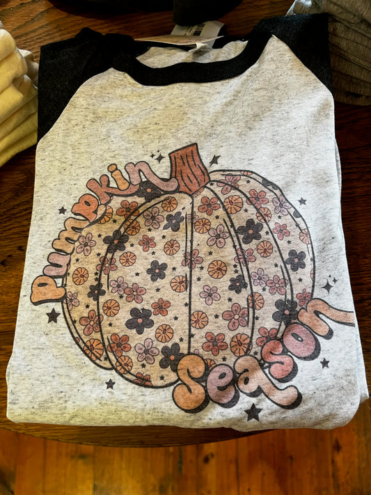 Pumpkin Season Baseball Tee